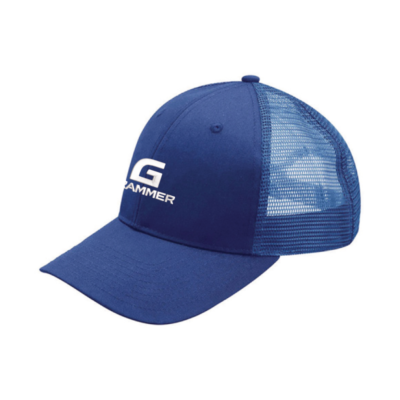 Lockup Logo Mega Cap Poly Cotton Twill Trucker Cap