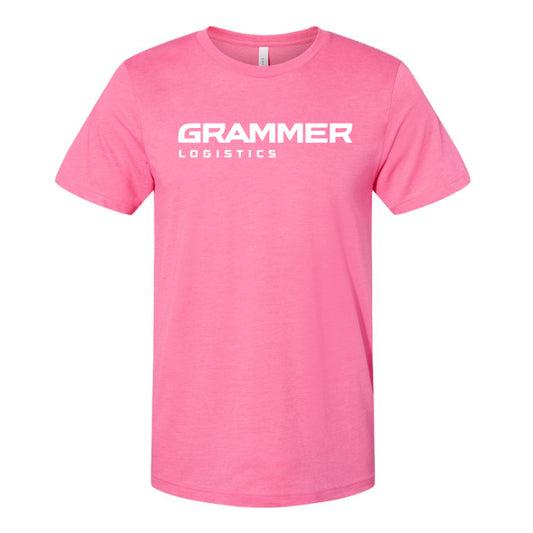 Bella+Canvas Unisex Heather CVC Short Sleeve Tee - Pink