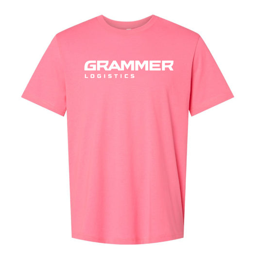 Bella+Canvas Unisex Heather CVC Short Sleeve Tee - Pink