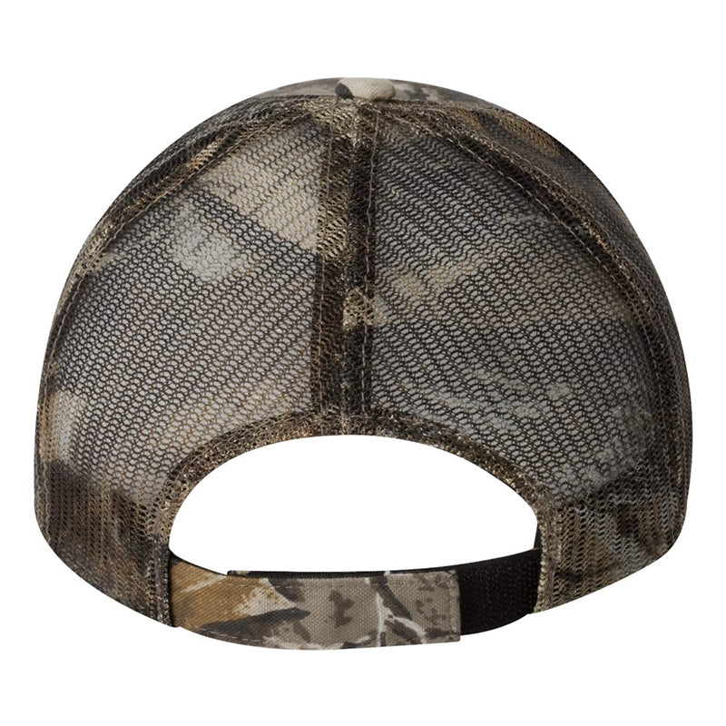 Cap America® Full Camo Trucker Mesh Back Cap