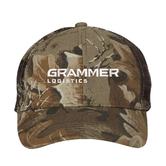 Cap America® Full Camo Trucker Mesh Back Cap