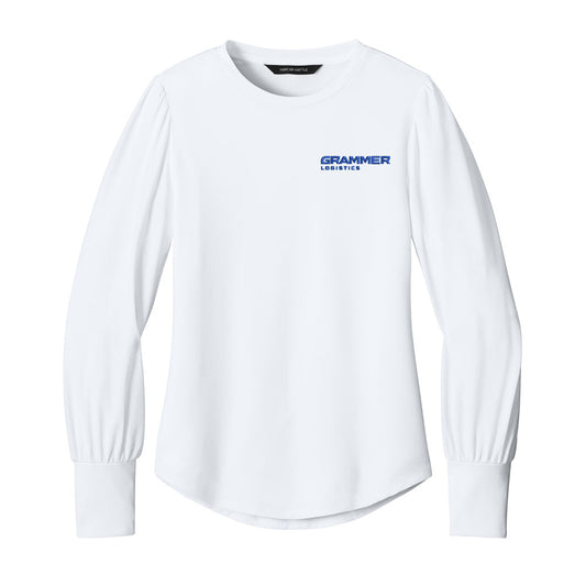 Mercer+Mettle® Women’s Stretch Jersey Long Sleeve Blouson Top