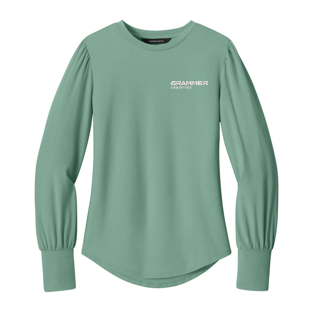 Mercer+Mettle® Women’s Stretch Jersey Long Sleeve Blouson Top