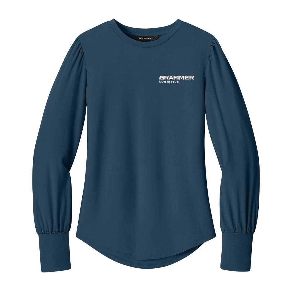 Mercer+Mettle® Women’s Stretch Jersey Long Sleeve Blouson Top