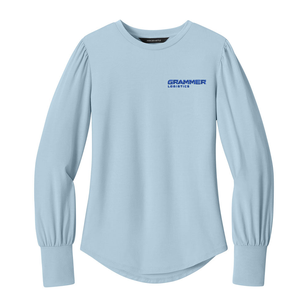 Mercer+Mettle® Women’s Stretch Jersey Long Sleeve Blouson Top