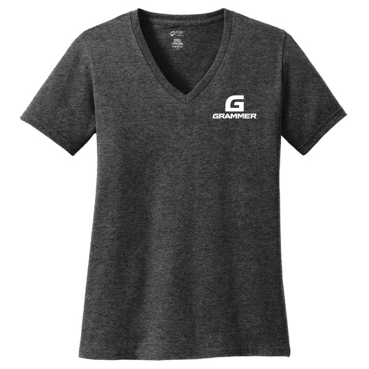Port & Company® Ladies Core Cotton V-Neck Tee