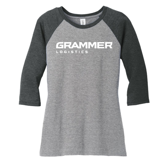 District Women's Perfect Tri 3/4 Sleeve Raglan